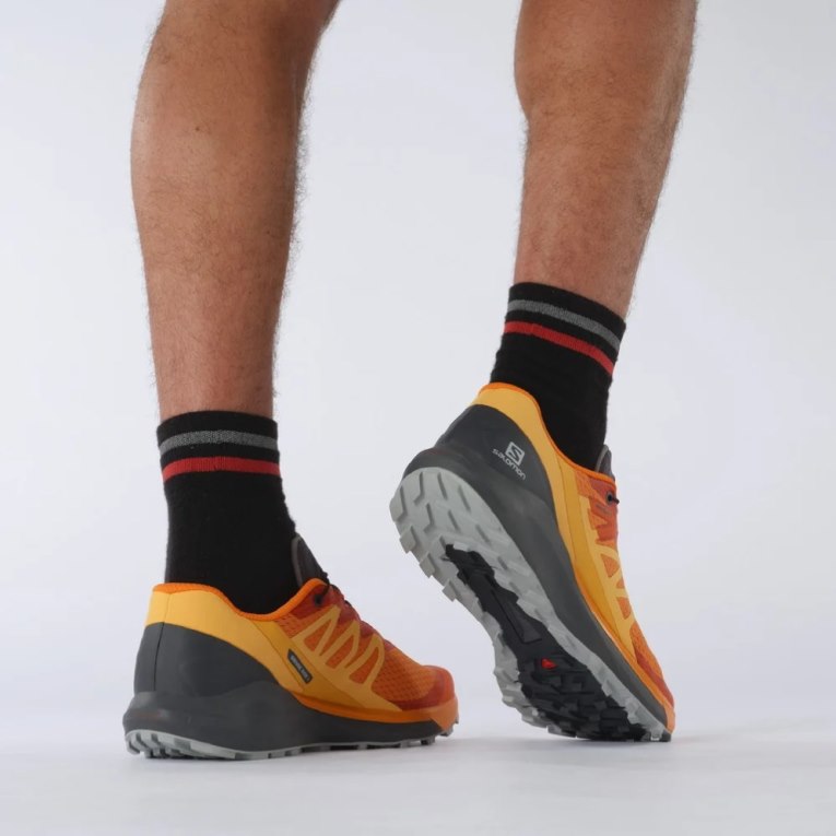 Tenis Para Trail Running Salomon Sense Ride 4 Hombre Naranjas | MX ZDOH641